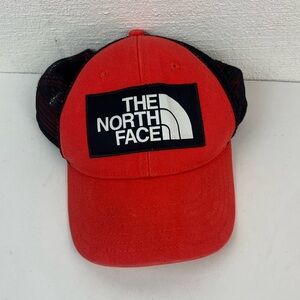 The North Face Red/Black Hat, Youth One Size
